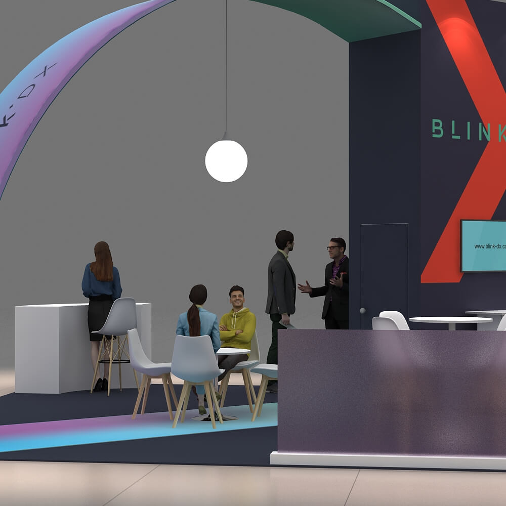 RLU 20x20 114 booth design BLINK DX Close View