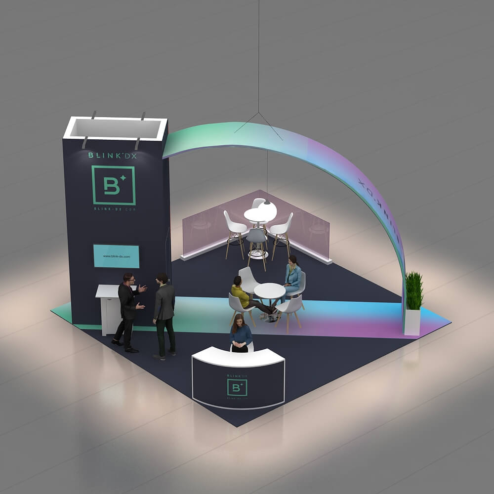RLU 20x20 114 booth design BLINK DX Top View