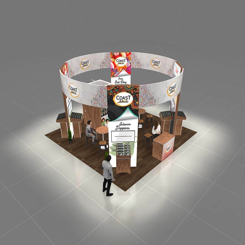 RLU 20x20 25 -COAST PRODUCE Booth Design Top View