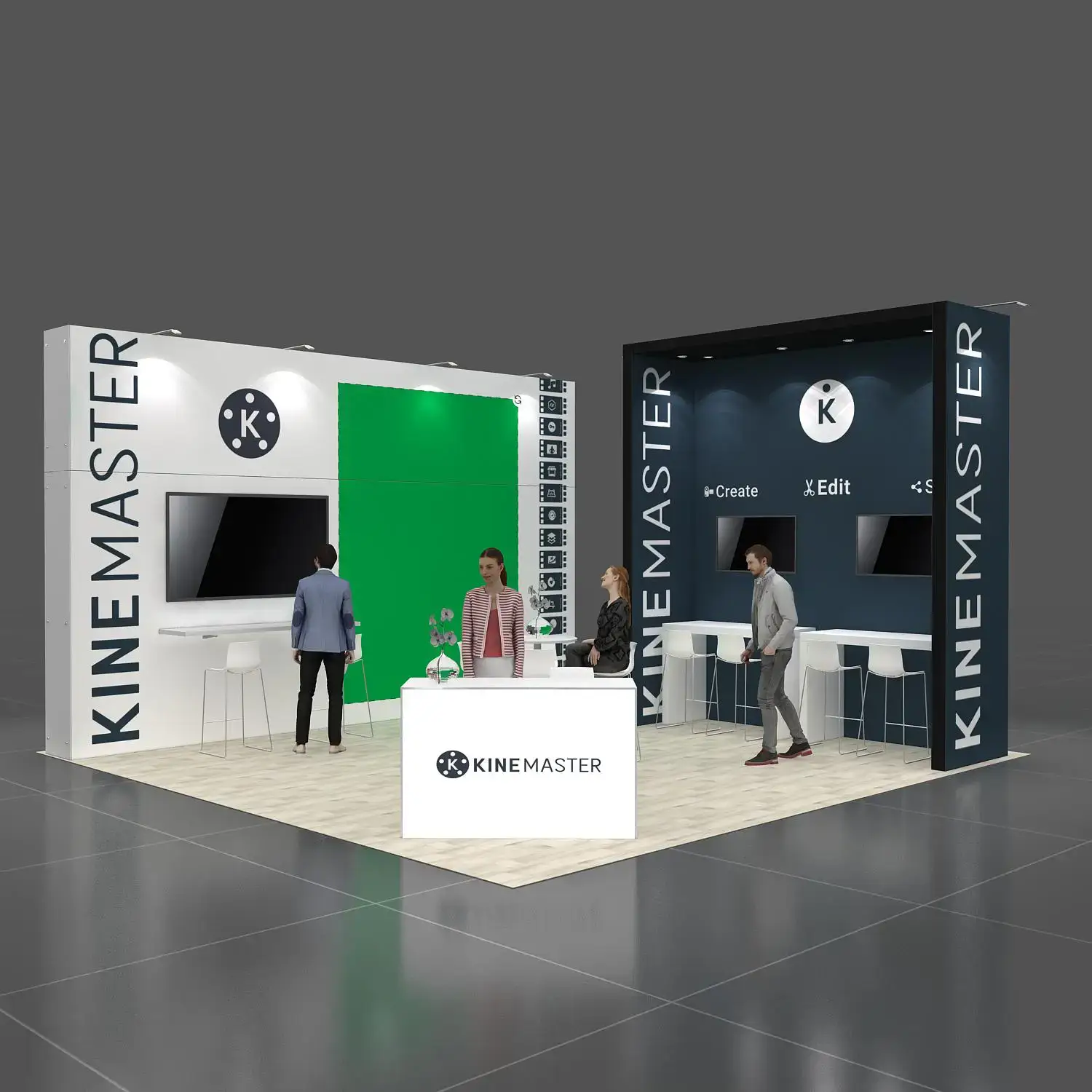 KINEMASTER Trade show booth