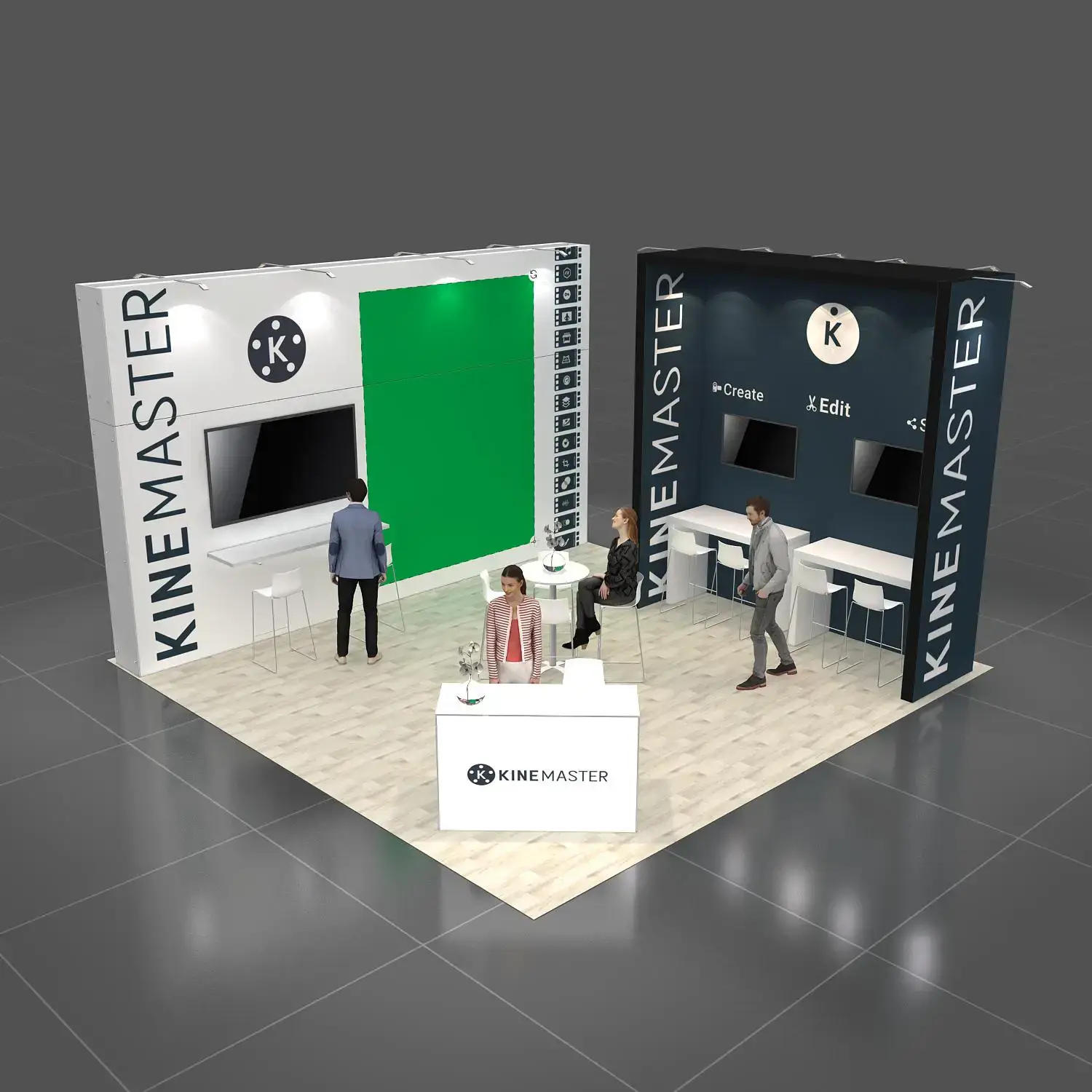 KINEMASTER Trade show booth