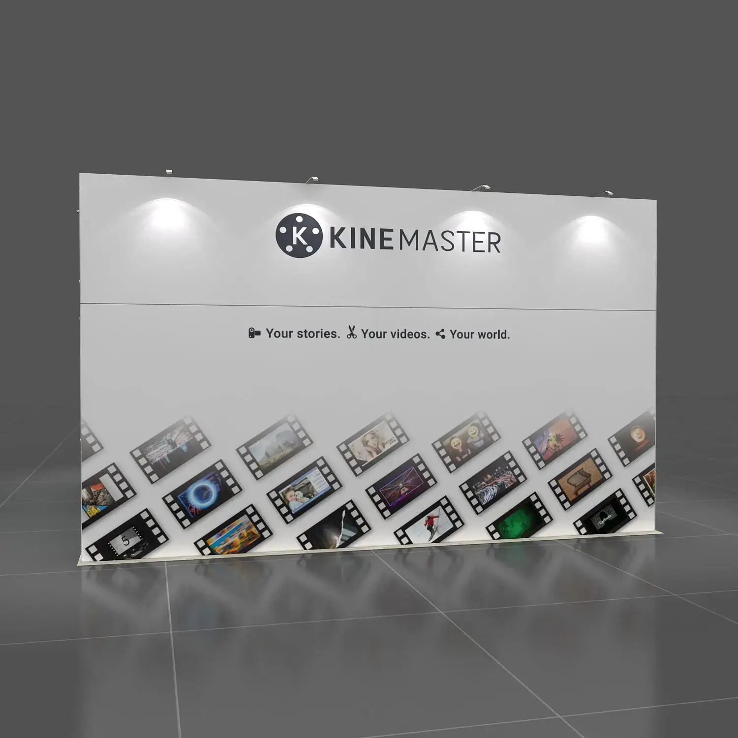 KINEMASTER Trade show booth