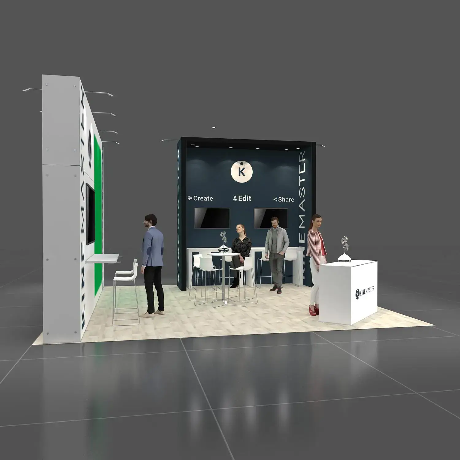 KINEMASTER Trade show booth
