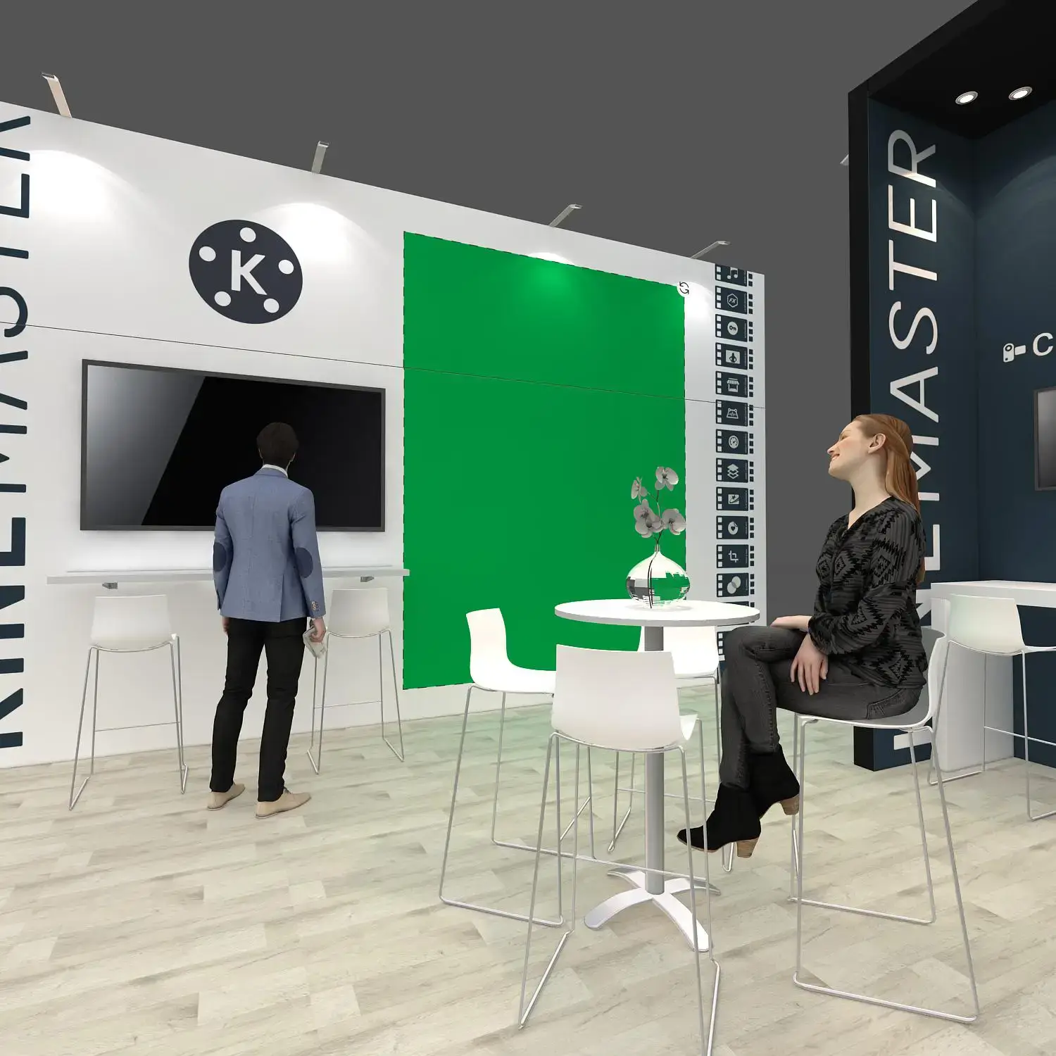 KINEMASTER Trade show booth