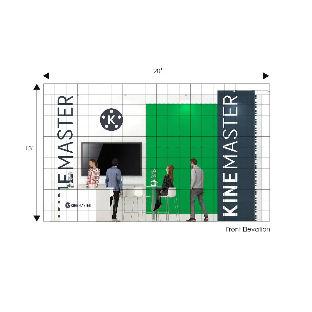 KINEMASTER Trade show booth