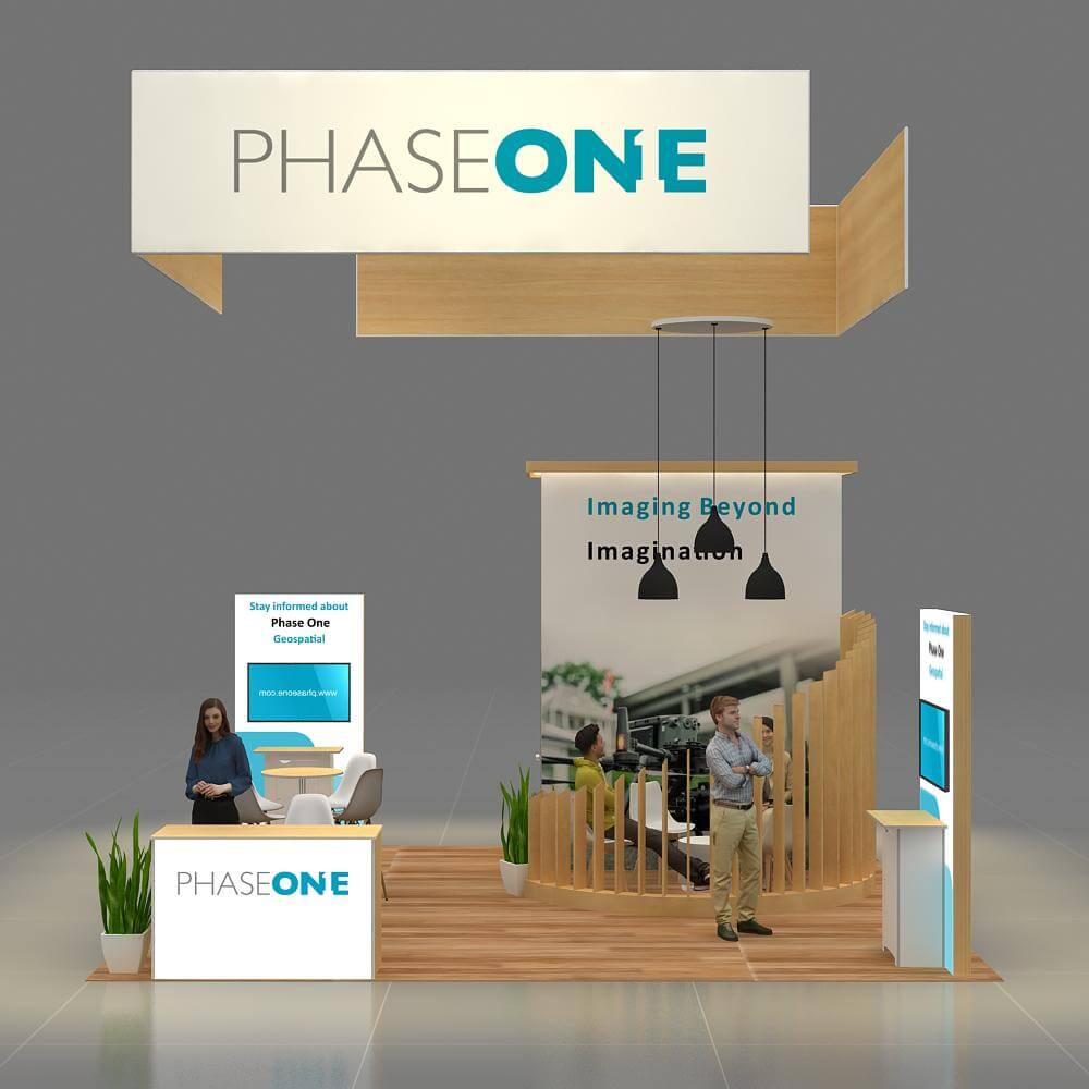 RLU2020 144 PHASE ONE Booth Design Front View RLU2020 144 PHASE ONE Booth Design Front View