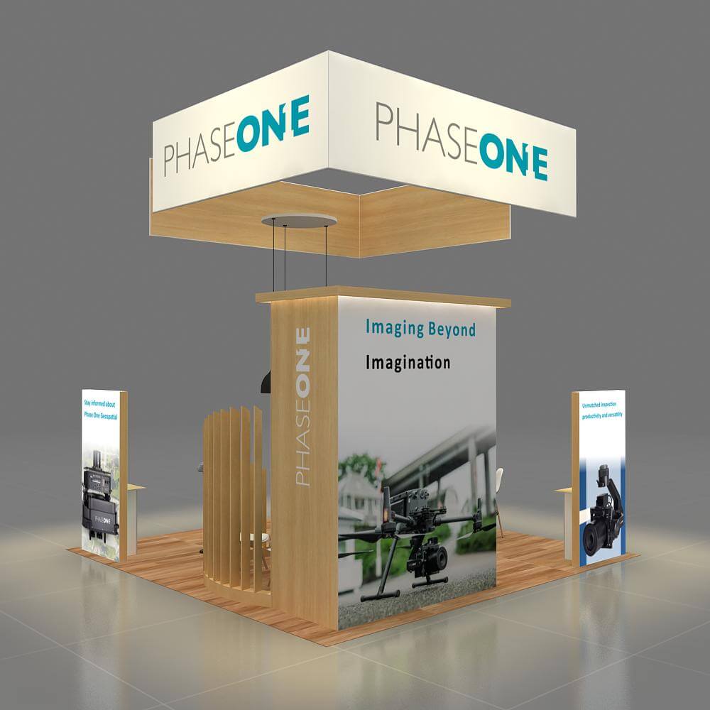 RLU2020 144 PHASE ONE Booth Design Side View RLU2020 144 PHASE ONE Booth Design Side View