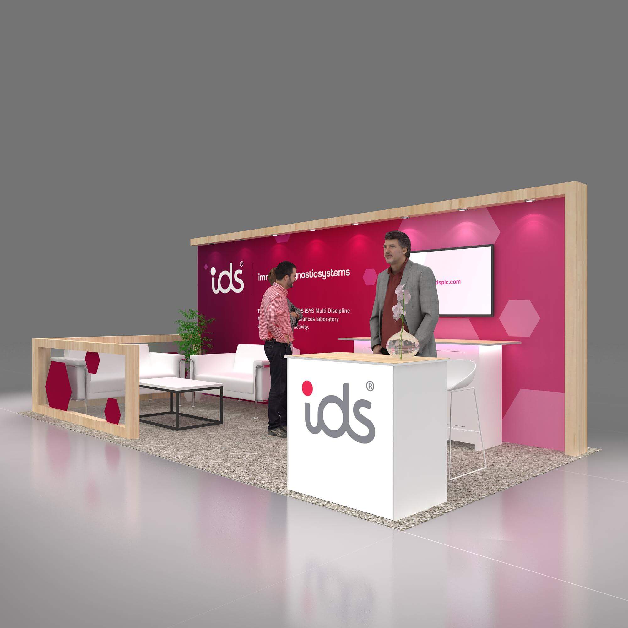 Left Side Perspective View 2 - YRH1020 08: Innovative 10x20 booth rentals to wow your audience for shows