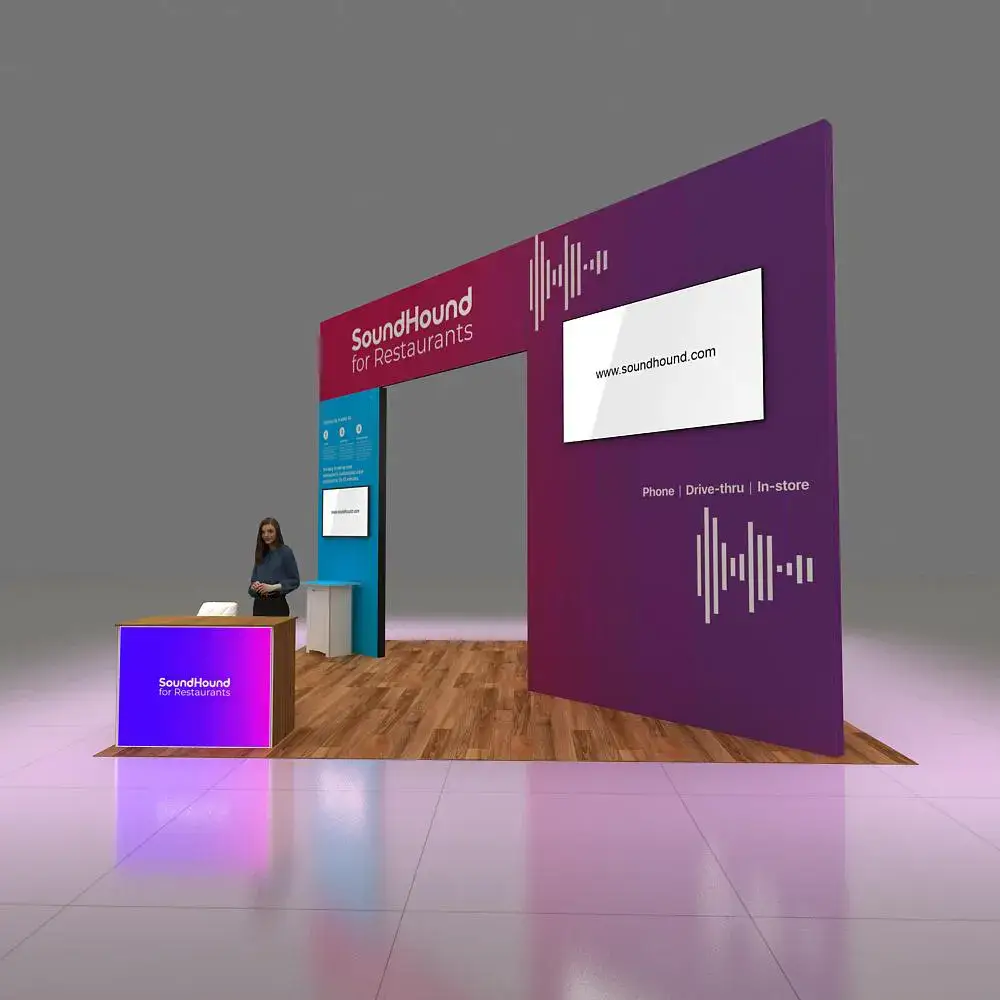 Sound Hound 20x20 Trade Show Booth Design (1)