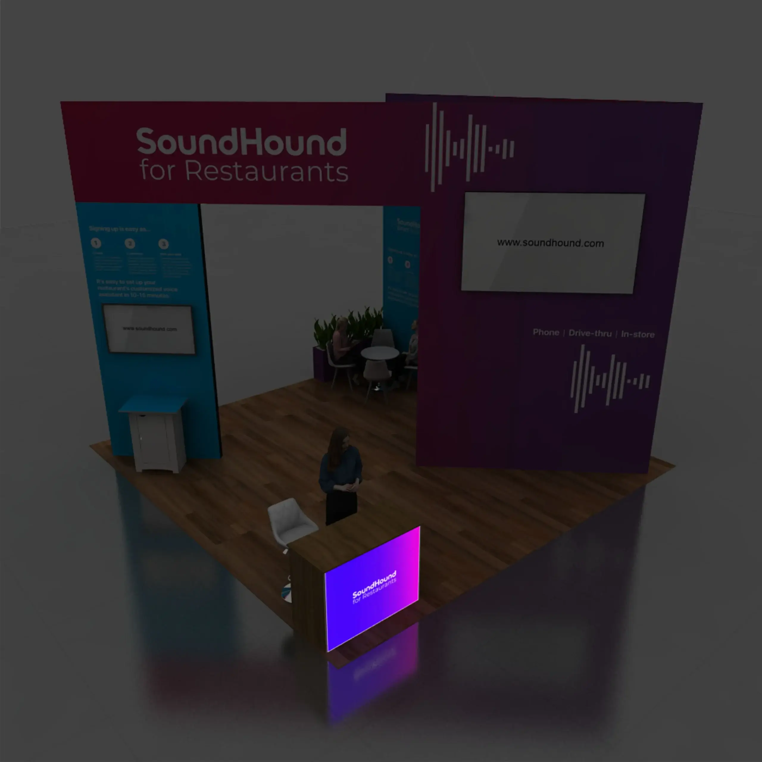 Sound Hound 20x20 Trade Show Booth Design (11)