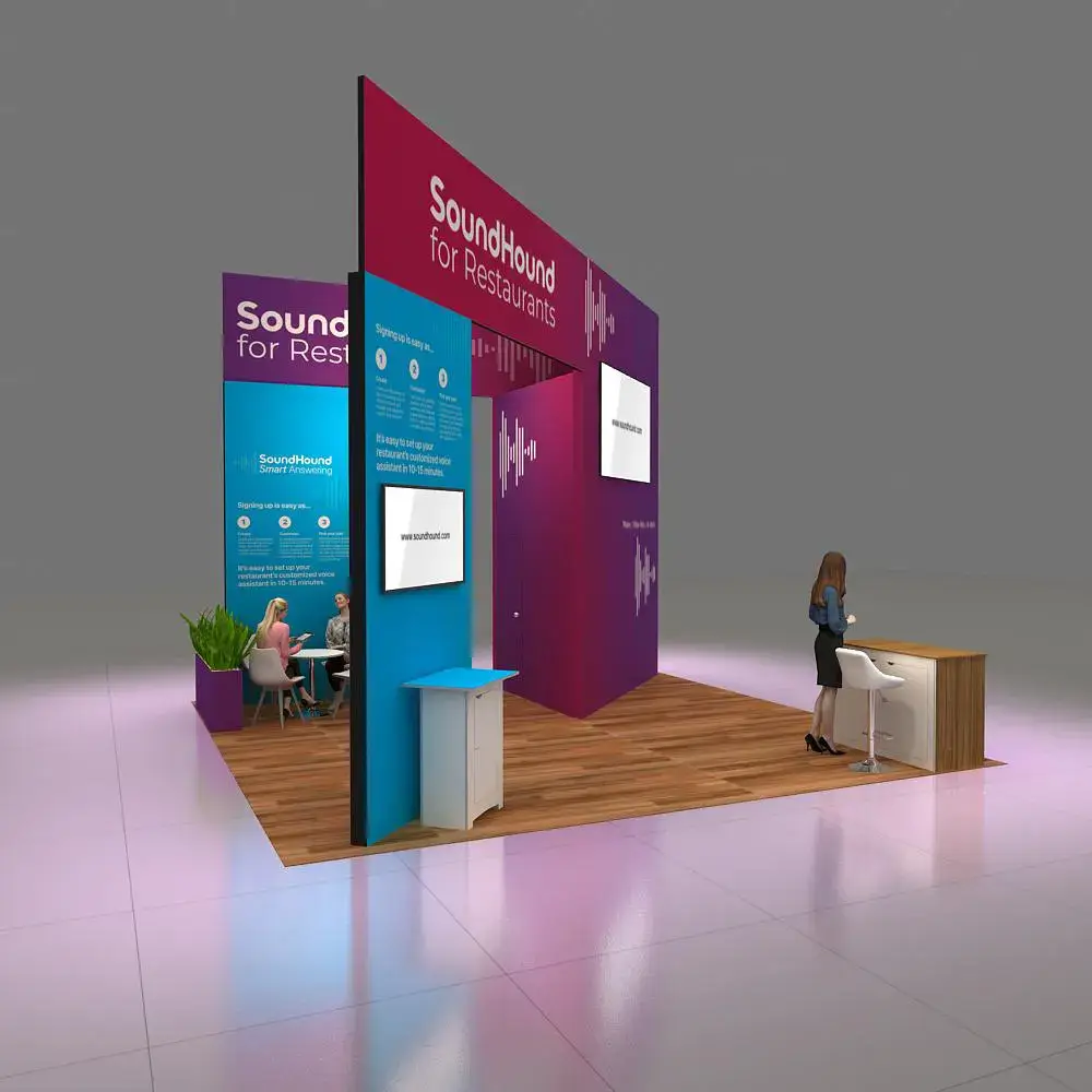 Sound Hound 20x20 Trade Show Booth Design (3)