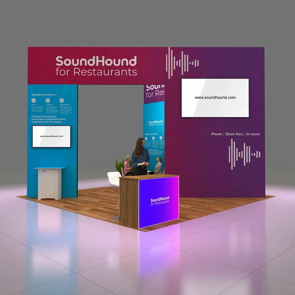 Sound Hound 20x20 Trade Show Booth Design (5)