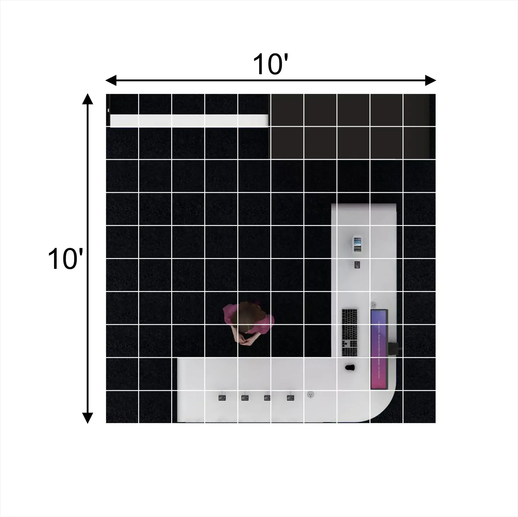 Plan - RLU1010 40: Finest 10x10 trade show booth rentals