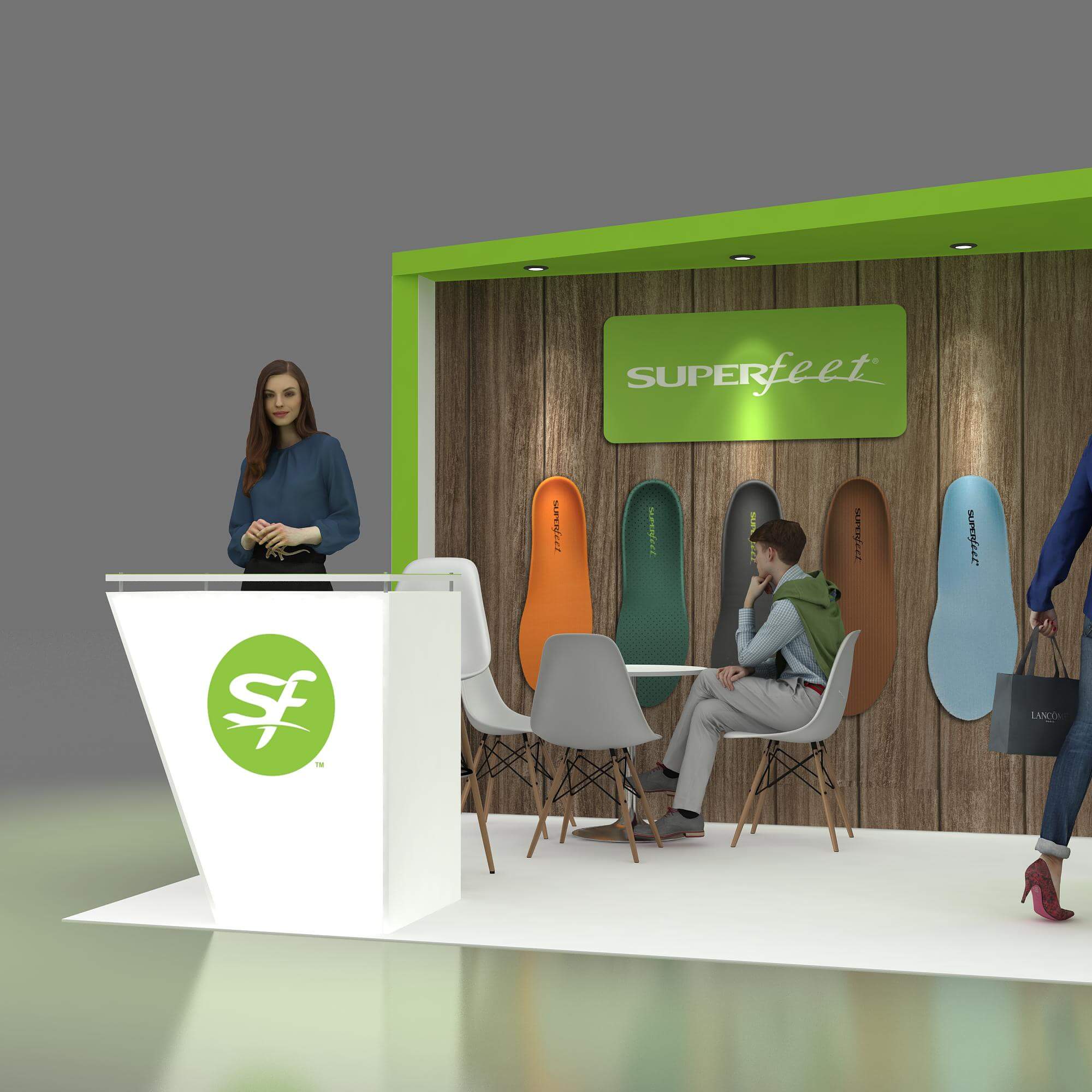 Front View 2 - YRLE1020 11: Make a splash with award-winning 10x20 booth rentals