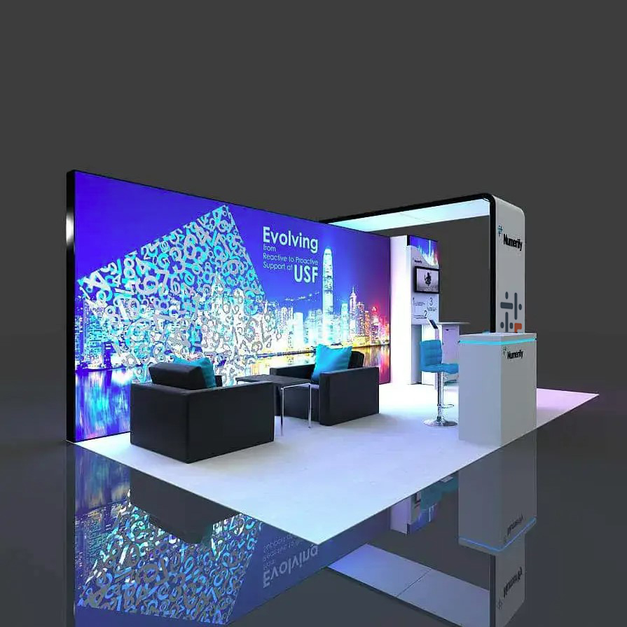 Right Side Perspective View - YRLE1020-01 Exhibit Booth Design