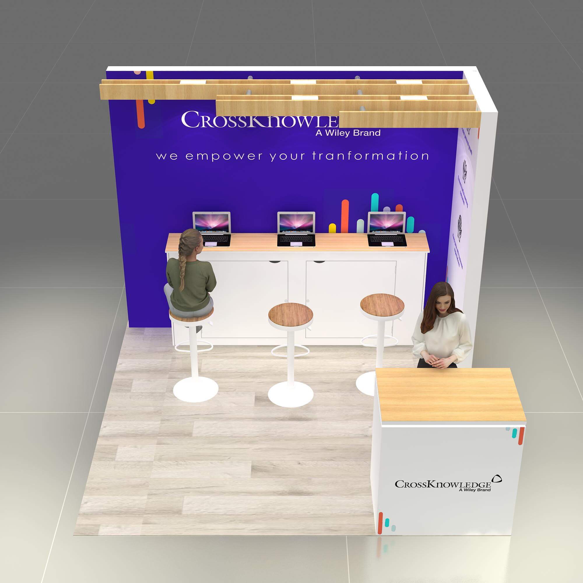 Arial View - RLU1010 39: Reliable and majestic 20x40 trade show booth rentals for Las Vegas shows