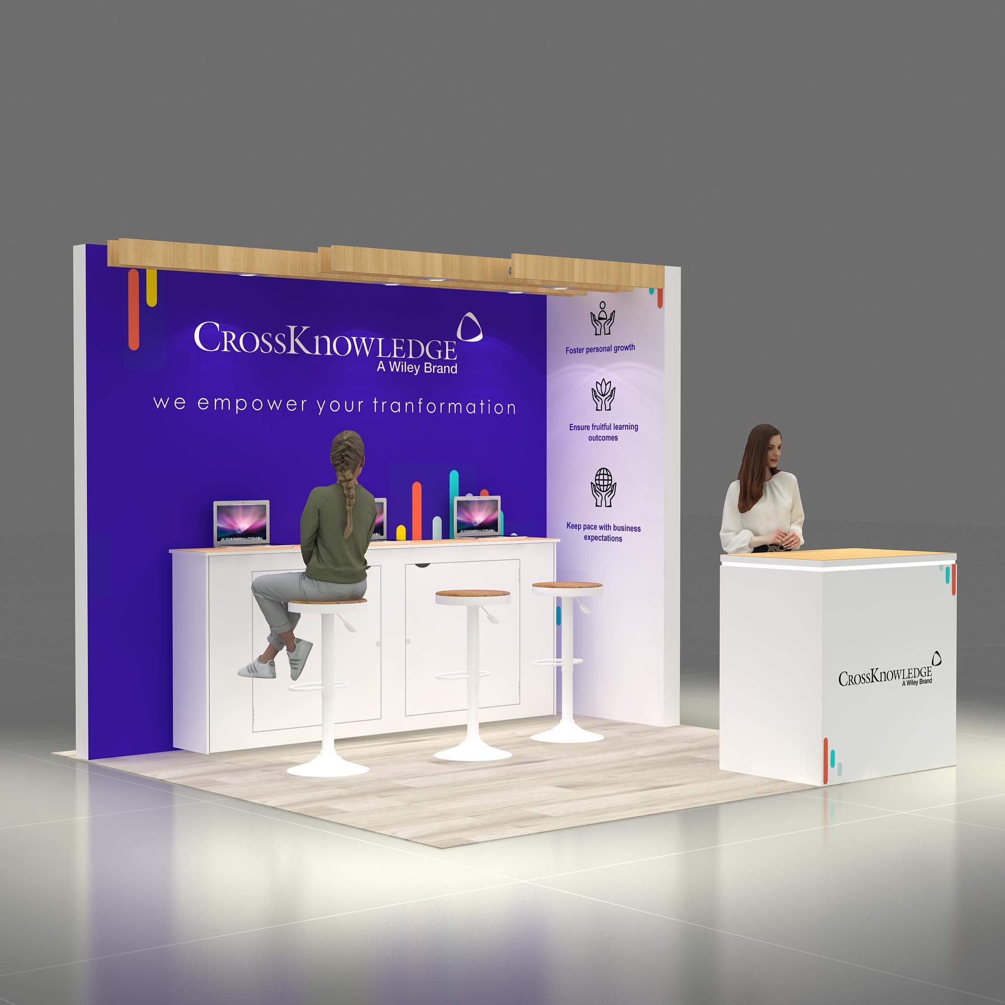 Right Side Perspective View - RLU1010 39: Make an impact with attention-grabbing 10x10 rental booths