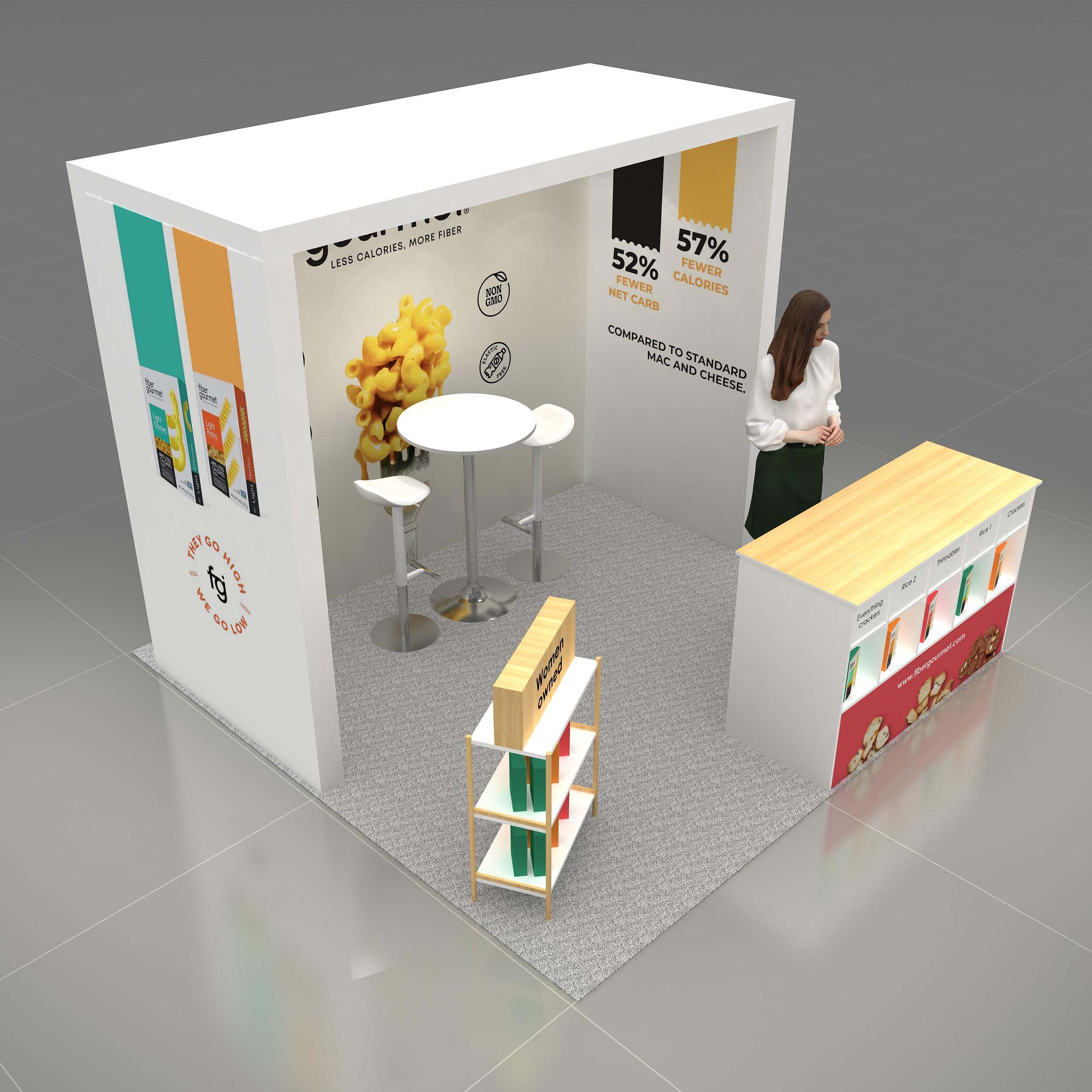 Arial View - RLU1010 51: Awe-inspiring 10x10 trade show booth rentals Arial View - RLU1010 51: Awe-inspiring 10x10 trade show booth rentals