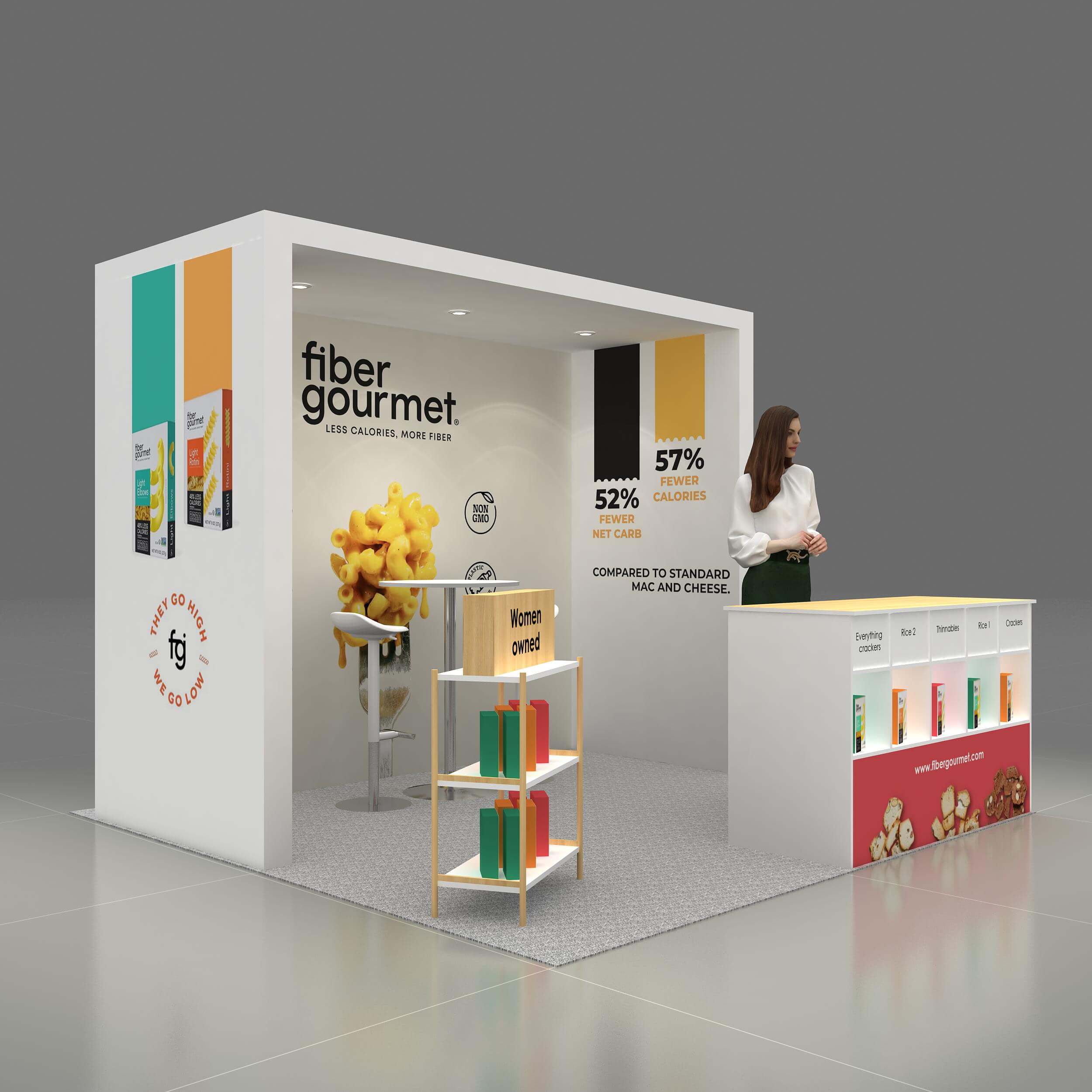 Right Side Perspective View - RLU1010 51: Attractive & portable 10x10 trade show displays Right Side Perspective View - RLU1010 51: Attractive & portable 10x10 trade show displays