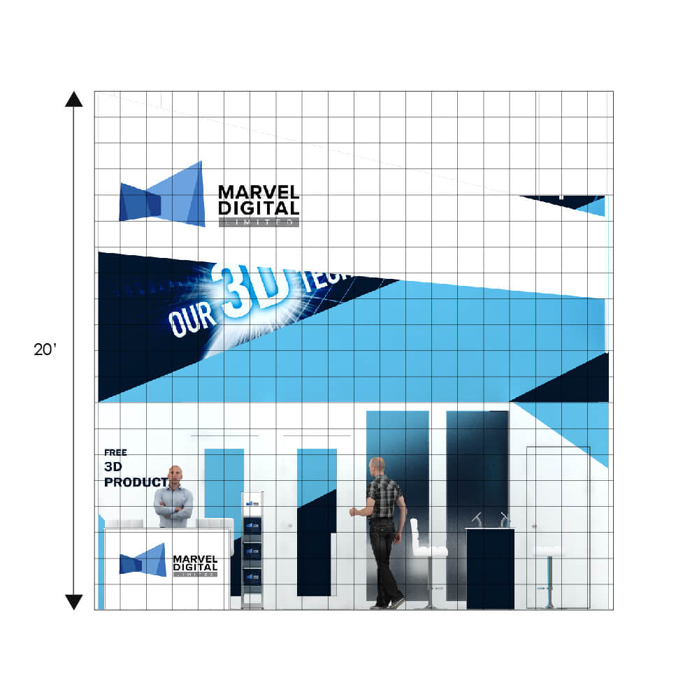 YRLU2020 125 Booth Design Eelvation