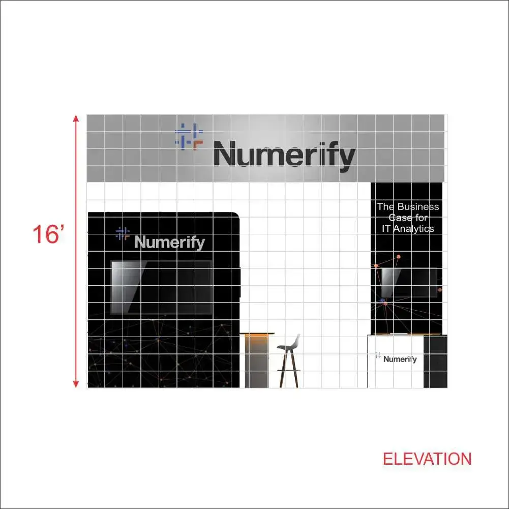 Elevation View - 20x20 Booth Design - YRLU2020 156