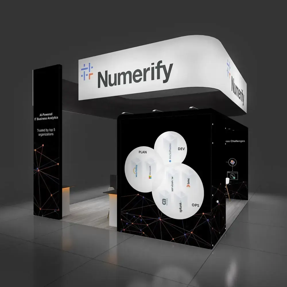 Back Side View -2 - 20x20 Booth Rental Design - YRLU2020 156