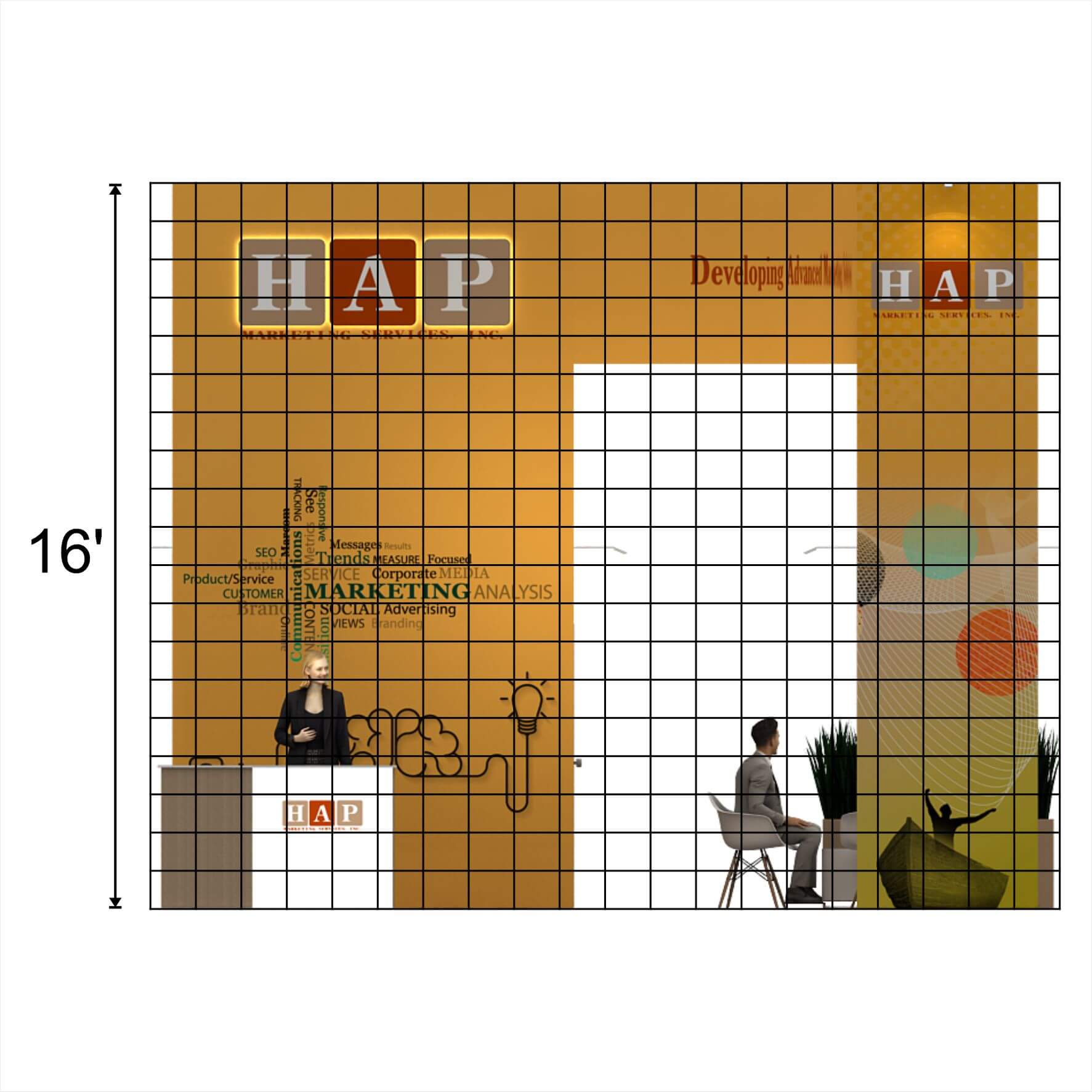 YRLU2020 28 - booth Designs Elevation