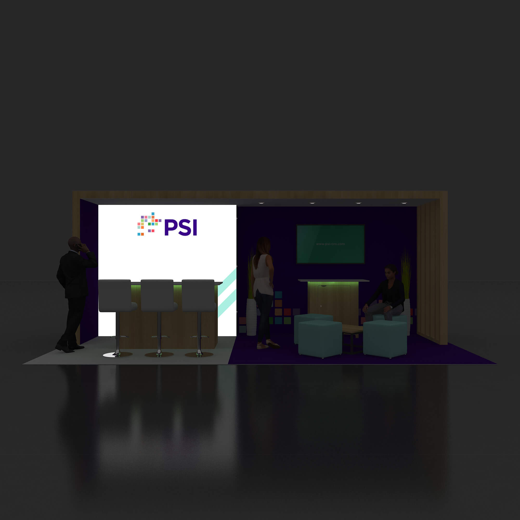 Backlit View - YRLU1020 67: Double your leads with audience-engaging 10x20 booth rentals
