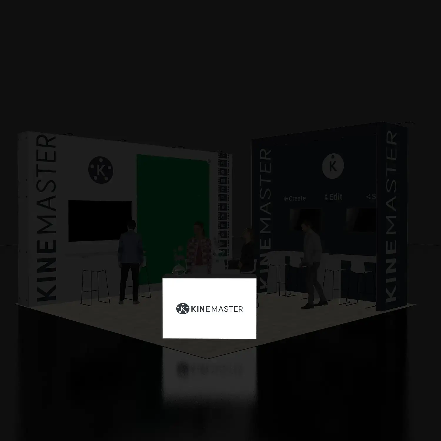 KINEMASTER Trade show booth