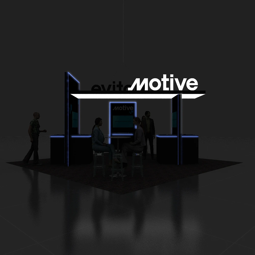 Backlit View - 20x20 Booth Design - YRLU2020 05