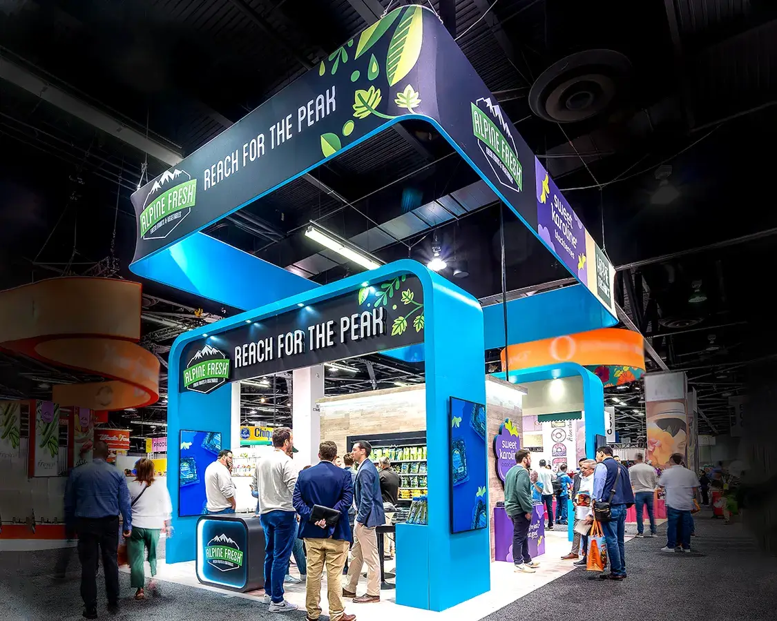 20x30 trade show booth rental Alpine Fresh