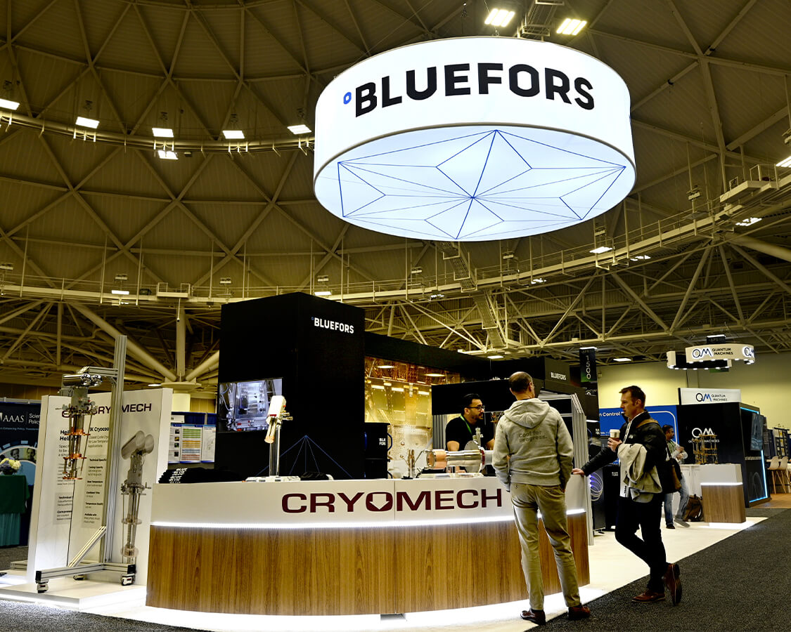 Bluefors Trade show booth rental