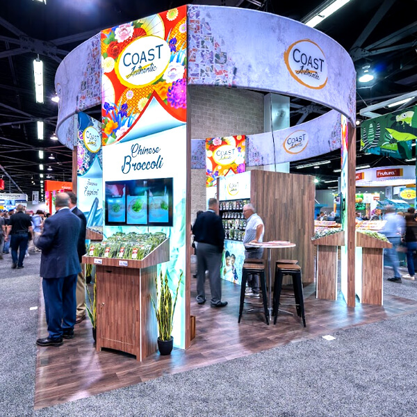 Coast Produce 20'x20' trade show booth rental