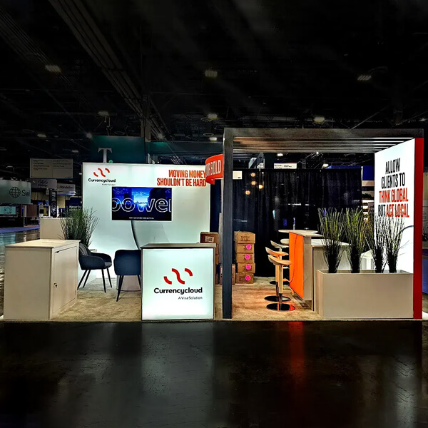 Currency Cloud 10'x20' booth rentals