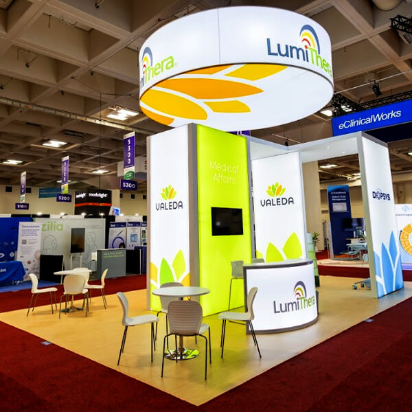 Lumithera 20'x30' Trade show booth rental