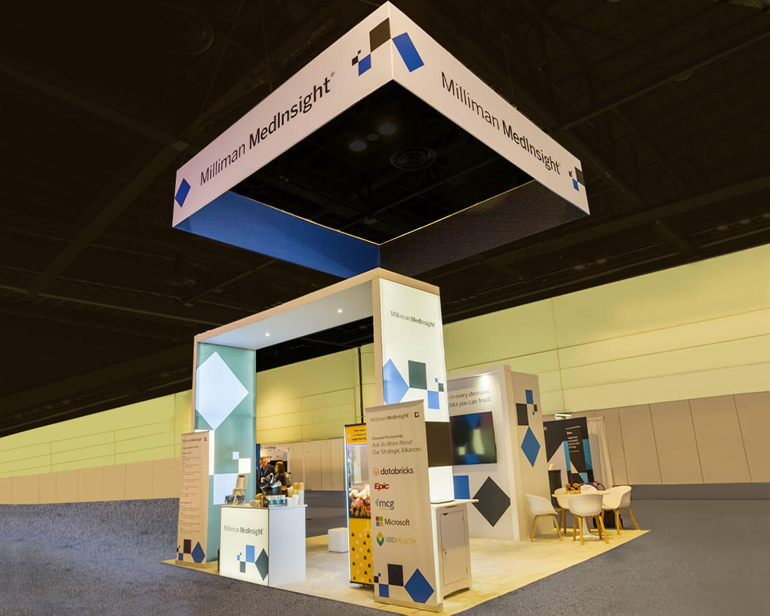 Stand out with impactful 20x20 trade show booth rentals