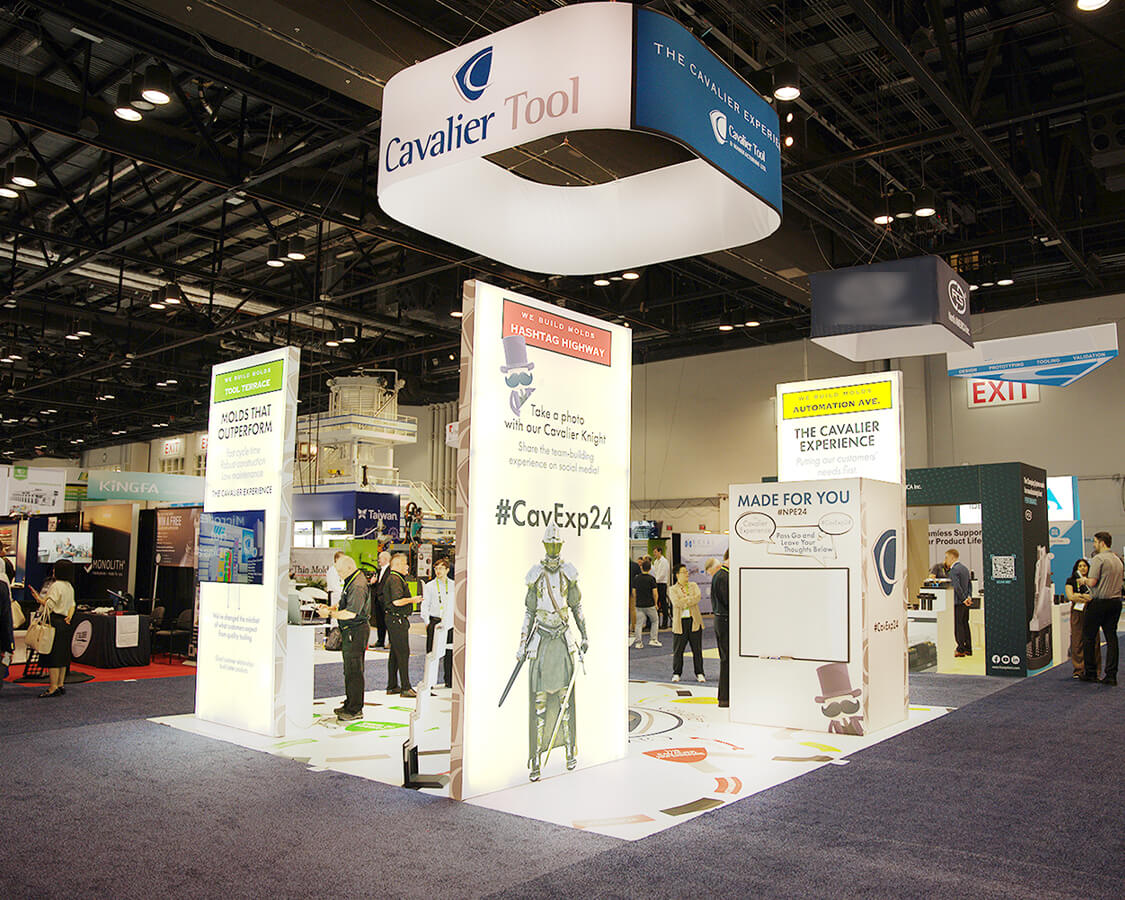 Make a splash with award-winning 20x20 booth rentals