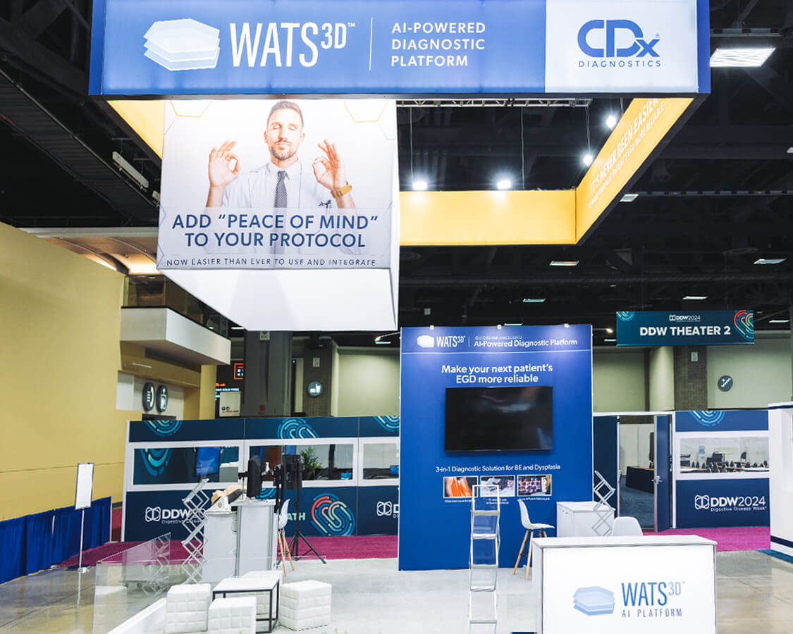20×20 Trade Show Exhibit for CDX At DDW, Designed and Built By Exponents in San Diego