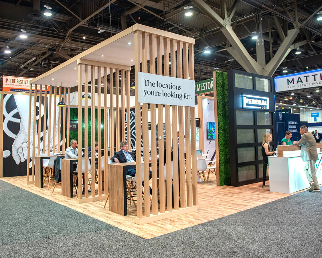 Exceptional 40x50 trade show booth rentals Las Vegas in ICSC show