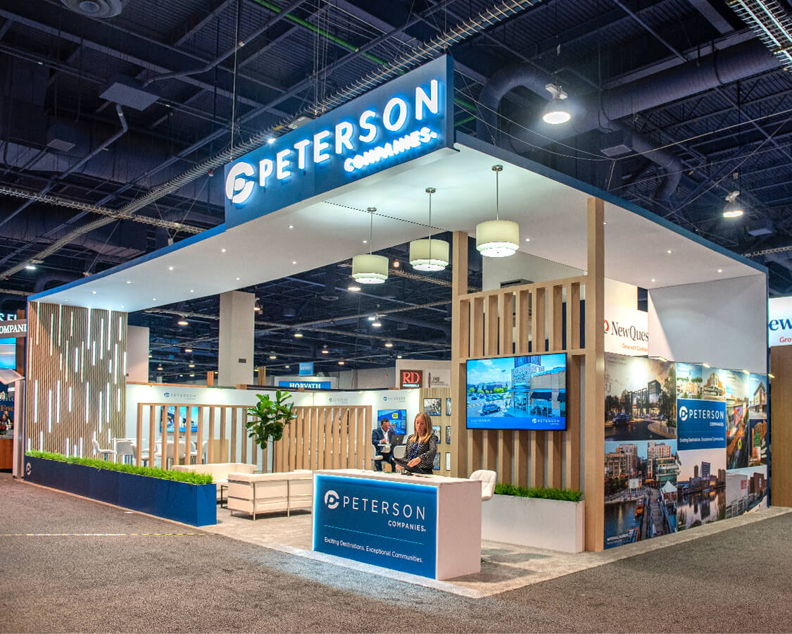 Peterson Companies - 30×50 Exhibit Booth Renal AT ICSC Show 2024, Las Vegas, NV