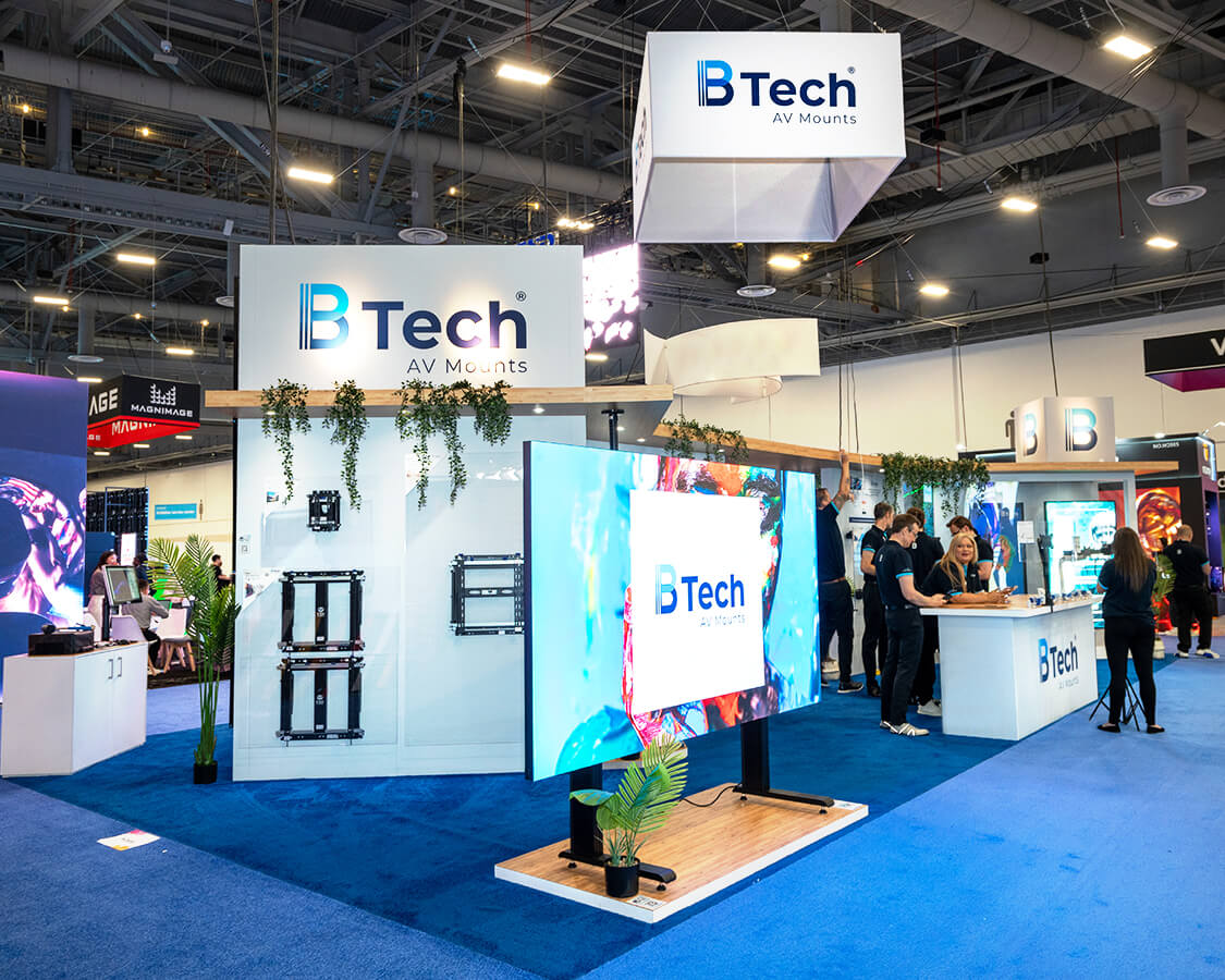 Impressive turnkey 20x40 booth rentals for Las Vegas shows