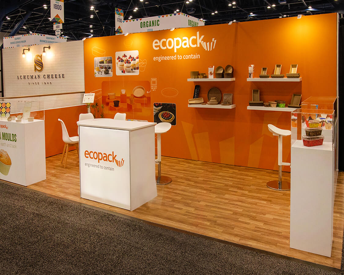 Turnkey all-inclusive 10x20 booth rentals