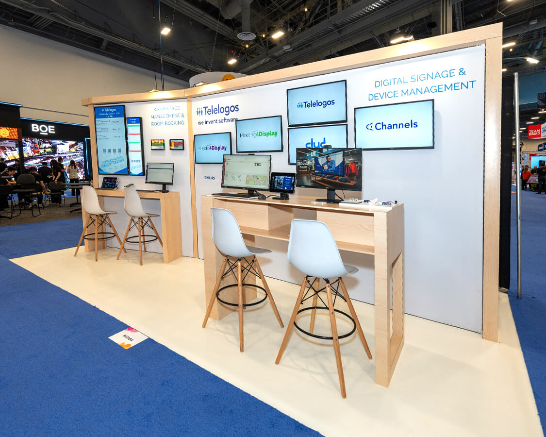 Reliable and majestic 10x20 trade show booth rentals for Las Vegas shows