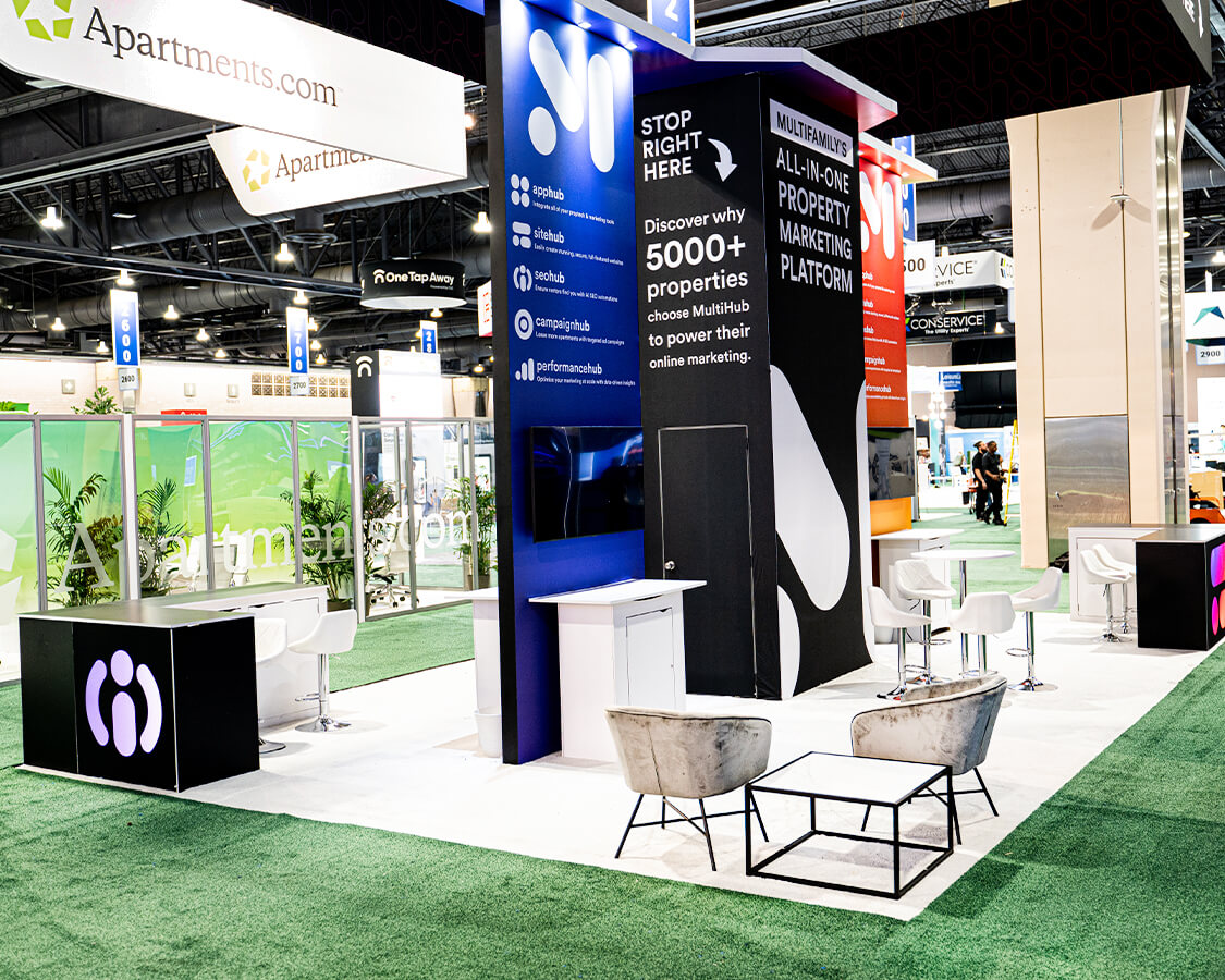 20×30 Booth Rental for Repli 360 At Apartmentalize, Designed and Built By Exponents in Philadelphia