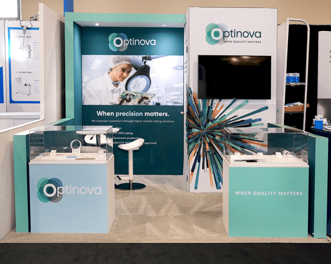 Impressive turnkey 10x10 booth rentals