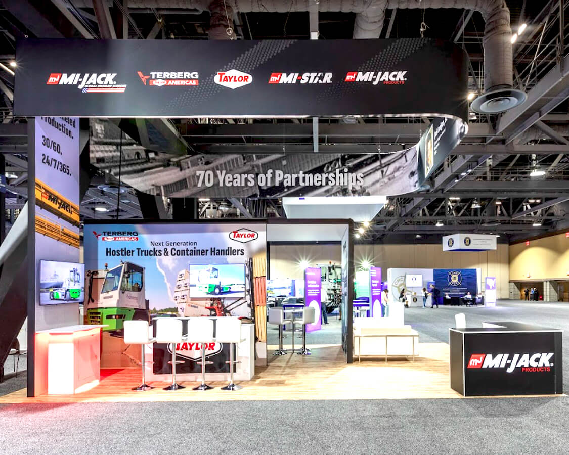 MI-Jack - 20×30 Trade Show Booth Rental AT IANA Show 2024, Long Beach, CA