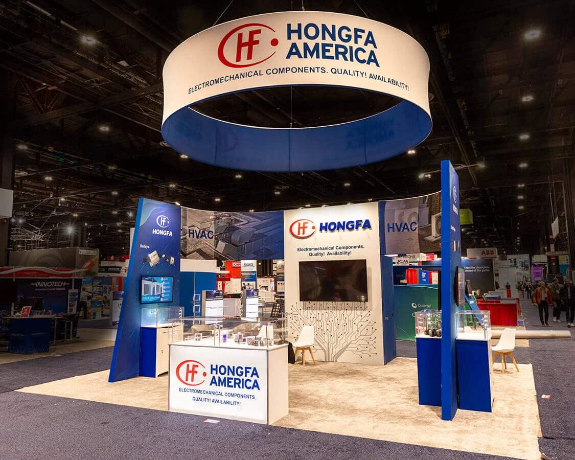 Hongfa America - 20×20 Exhibition Stands Rental AT AHR Show 2024, Chicago, IL