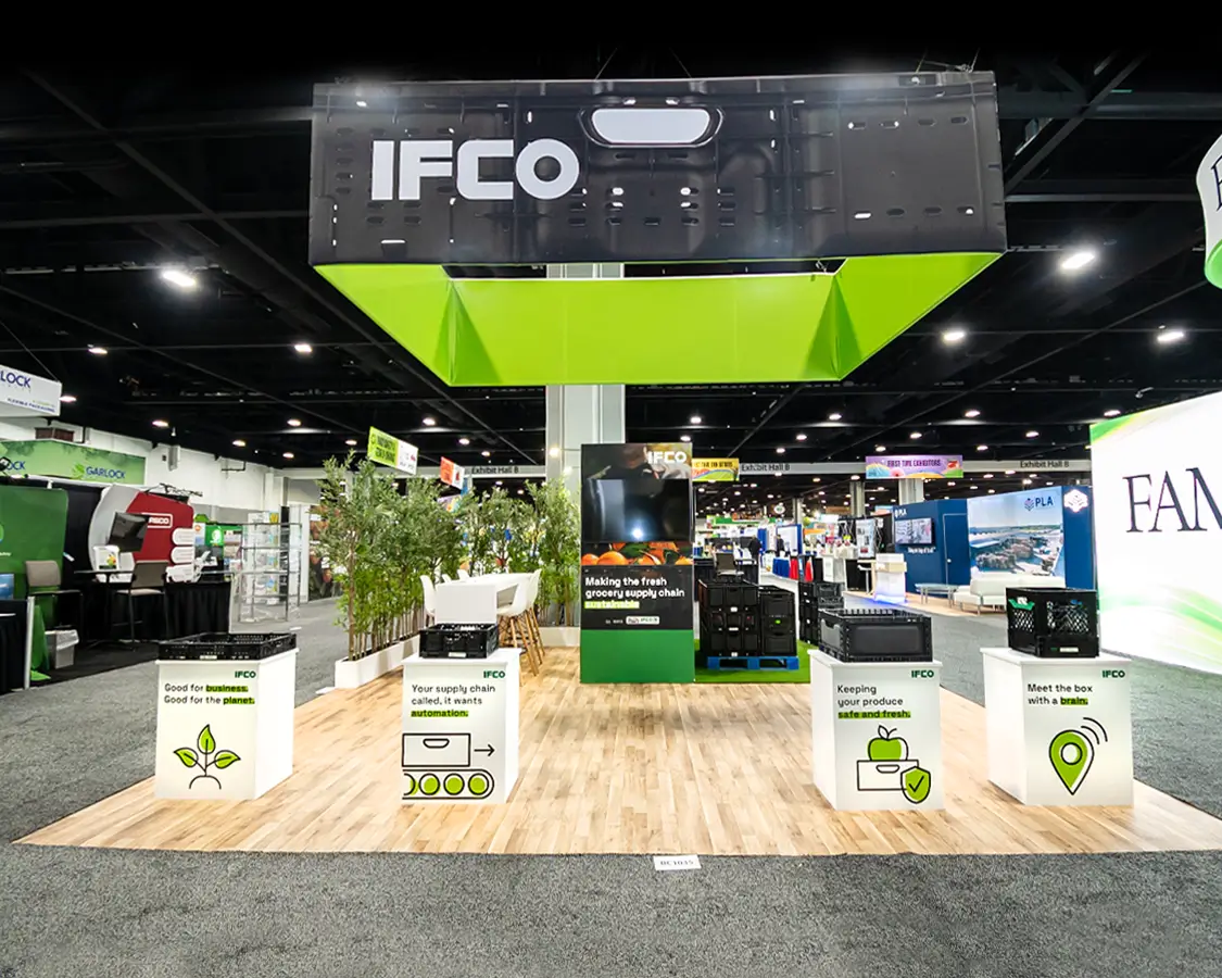 IFCO - 20×20 Trade Show Exhibit Rental at Global Produce & Floral Show, Atlanta, GA IFCO - 20×20 Trade Show Exhibit Rental at Global Produce & Floral Show, Atlanta, GA