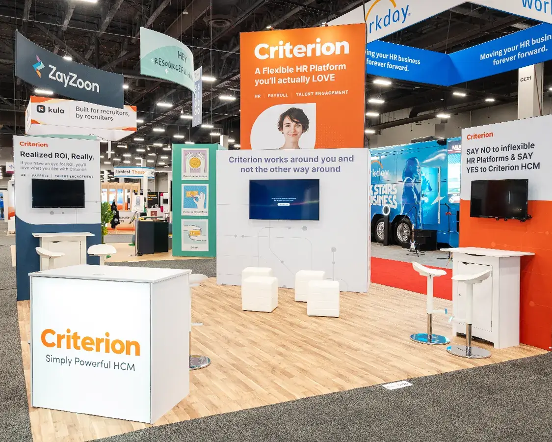 Attract attendees with extraordinary 20x20 rental booth