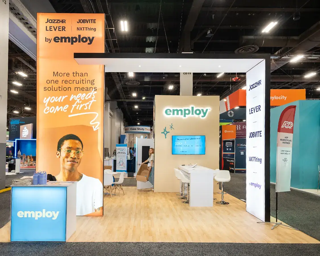 All-inclusive turnkey 20x20 trade show booth services